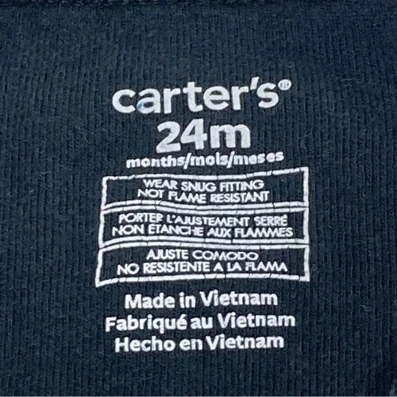 Carter’s brand girl’s boy glow in dark skeleton pajama set size 24 months - Picture 10 of 15